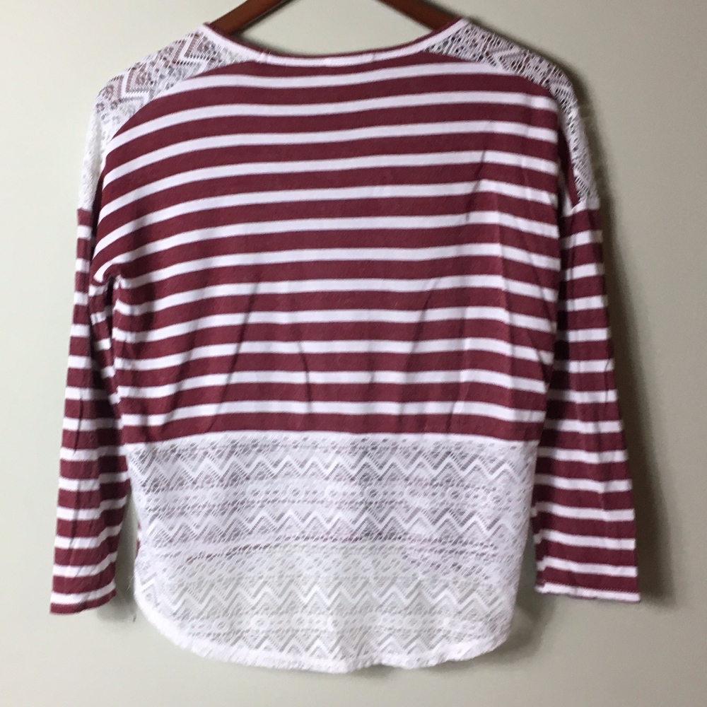 Soprano Girl's Lacey Crew Neck Shirt - Picture 2 of 5